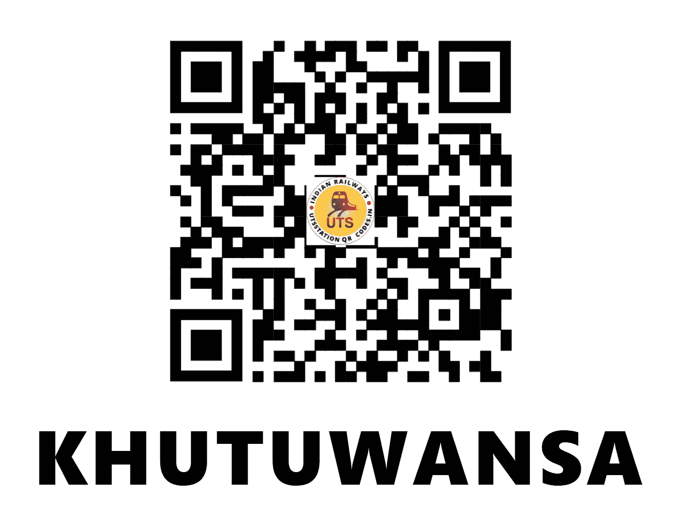 UTS QR Code for KHUTUWANSA - KTZ - WC (MADHYA PRADESH)